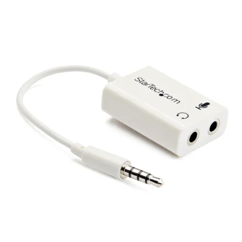 Cable Adaptador StarTech 3.5mm TRRS 4P A 2xTRS H Audio/Mic