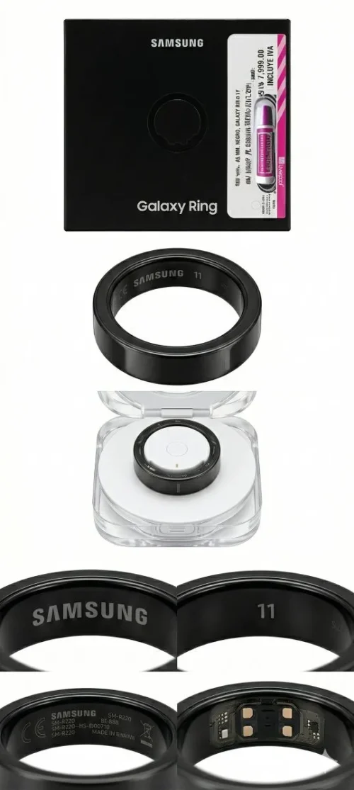 Anillo Samsung Galaxy Smart Negro Size 11 Titanium