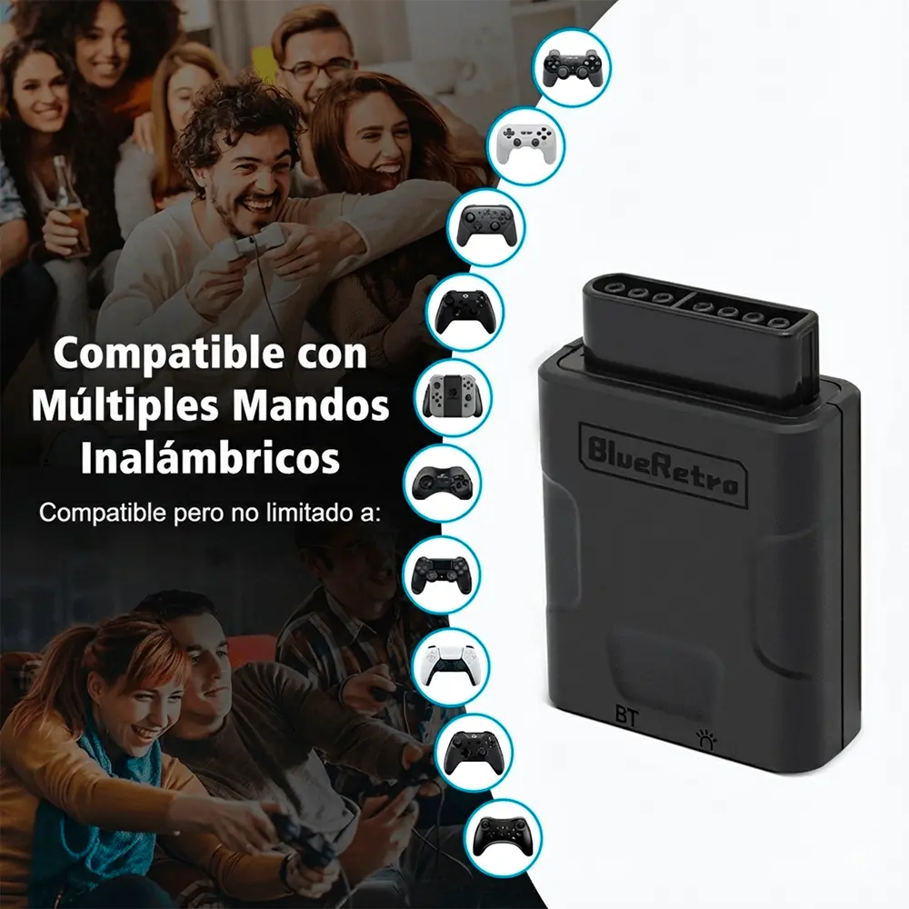 Adaptador inalámbrico BlueRetro SNES 1 Mando Inalambrico