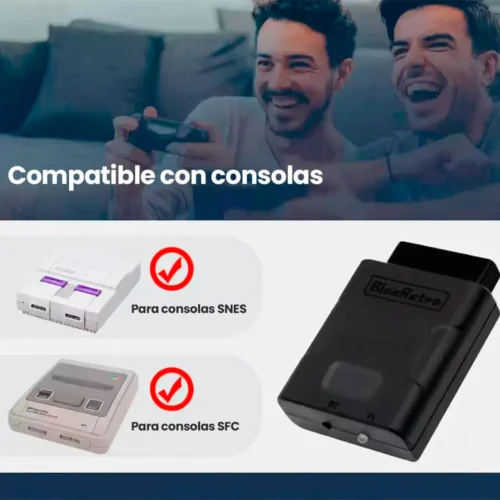 adapter-wireless-snes-black_04 Adaptador inalámbrico BlueRetro SNES 1 Mando Inalambrico