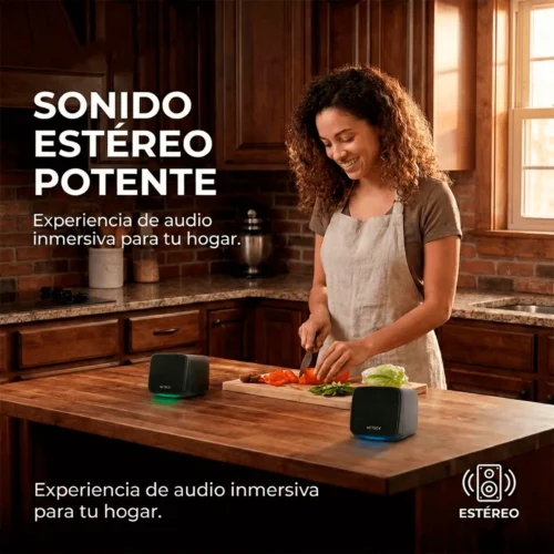 Bocinas Acteck Elant Cube AS430 6W RGB