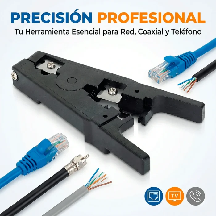 Cortador Pelador De Cables Intellinet 3 Navajas