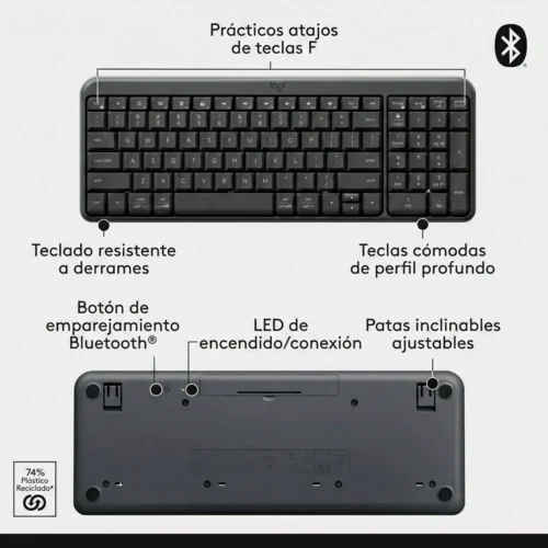 Kit Teclado Mouse Logitech MK250 Español Bluetooth