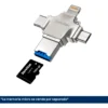 Servitae Lector OTG 4en1 USB3.0 C Lightning MicroUSB MicroSD