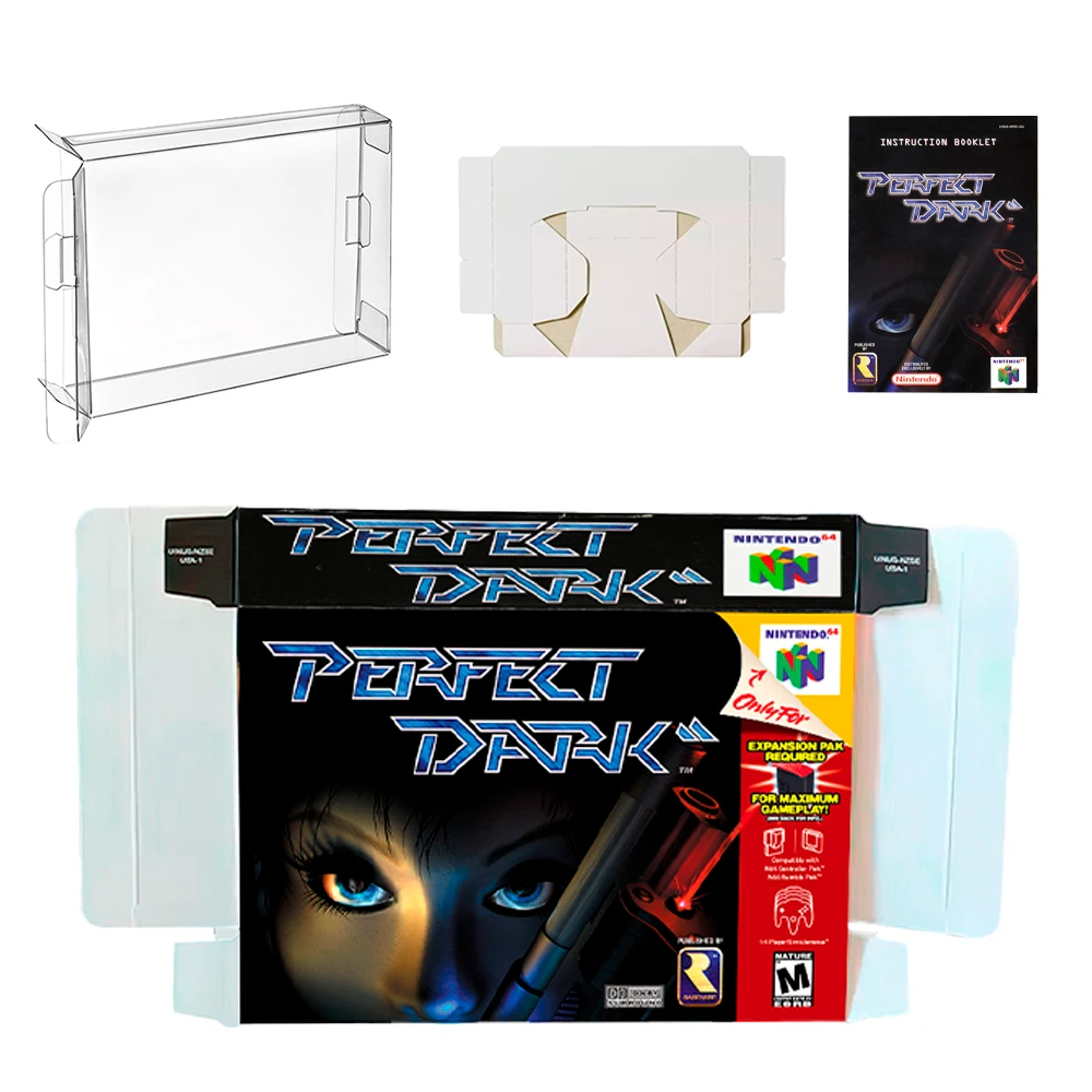 perfect-dark_03.webp Protector Juegos Retro Caja De Plástico Laminado Perfect Dark
