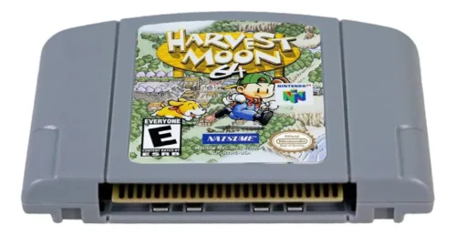 Harvest Moon N64 Físico En Caja Con Manual Caja De Acrílico