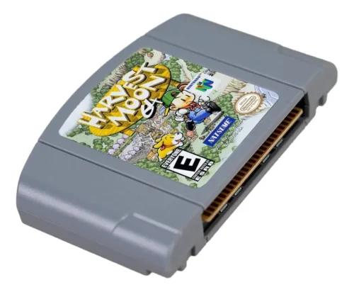 Harvest Moon N64 Físico En Caja Con Manual Caja De Acrílico