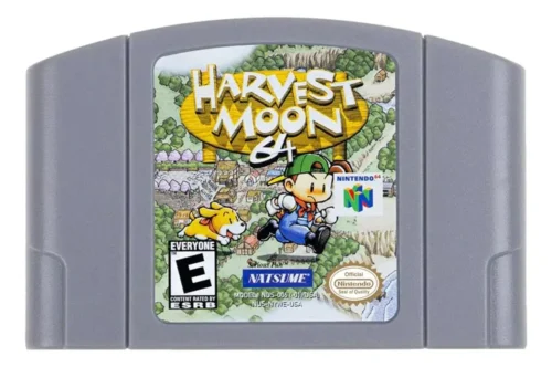Harvest Moon N64 Físico En Caja Con Manual Caja De Acrílico