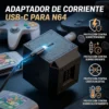 Eliminador Adaptador De Corriente Para Nintendo 64 Usb-c