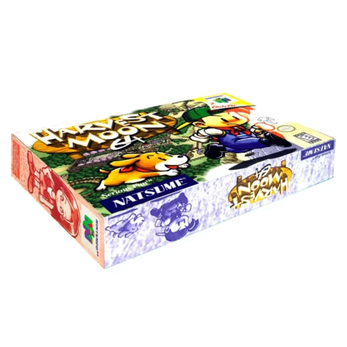 Harvest Moon N64 Físico En Caja Con Manual Caja De Acrílico