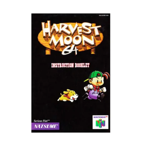 Harvest Moon N64 Físico En Caja Con Manual Caja De Acrílico
