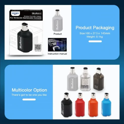 Adaptador 1 Mando Inalámbrico Bluetooth Bitfunx Gamecube