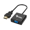 ADAPTADOR STYLOS VGA HEMBRA A HDMI MACHO CON AUX 3.5MM