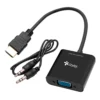 ADAPTADOR STYLOS VGA HEMBRA A HDMI MACHO CON AUX 3.5MM