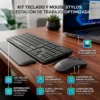 Stylos Kit Teclado y Mouse Inalámbrico USB Nano Alcance 10m