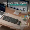 Stylos Kit Teclado y Mouse Inalámbrico USB Nano Alcance 10m