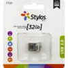 USB STYLOS 32 GB ST125 FLASH 2.0 METAL MINI PLATA