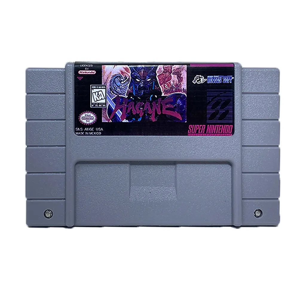 Cartucho original de Hagane The Final Conflict para Super Nintendo, edición física en formato PAL/NTSC
