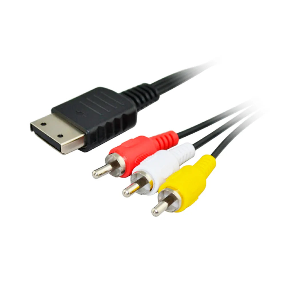 Cable A/V Dreamcast 1.8 metros Servitae RCA para consola Cable A/V RCA de 1.8m Servitae para conectar consola Dreamcast al televisor, transmite video compuesto y audio estéreo