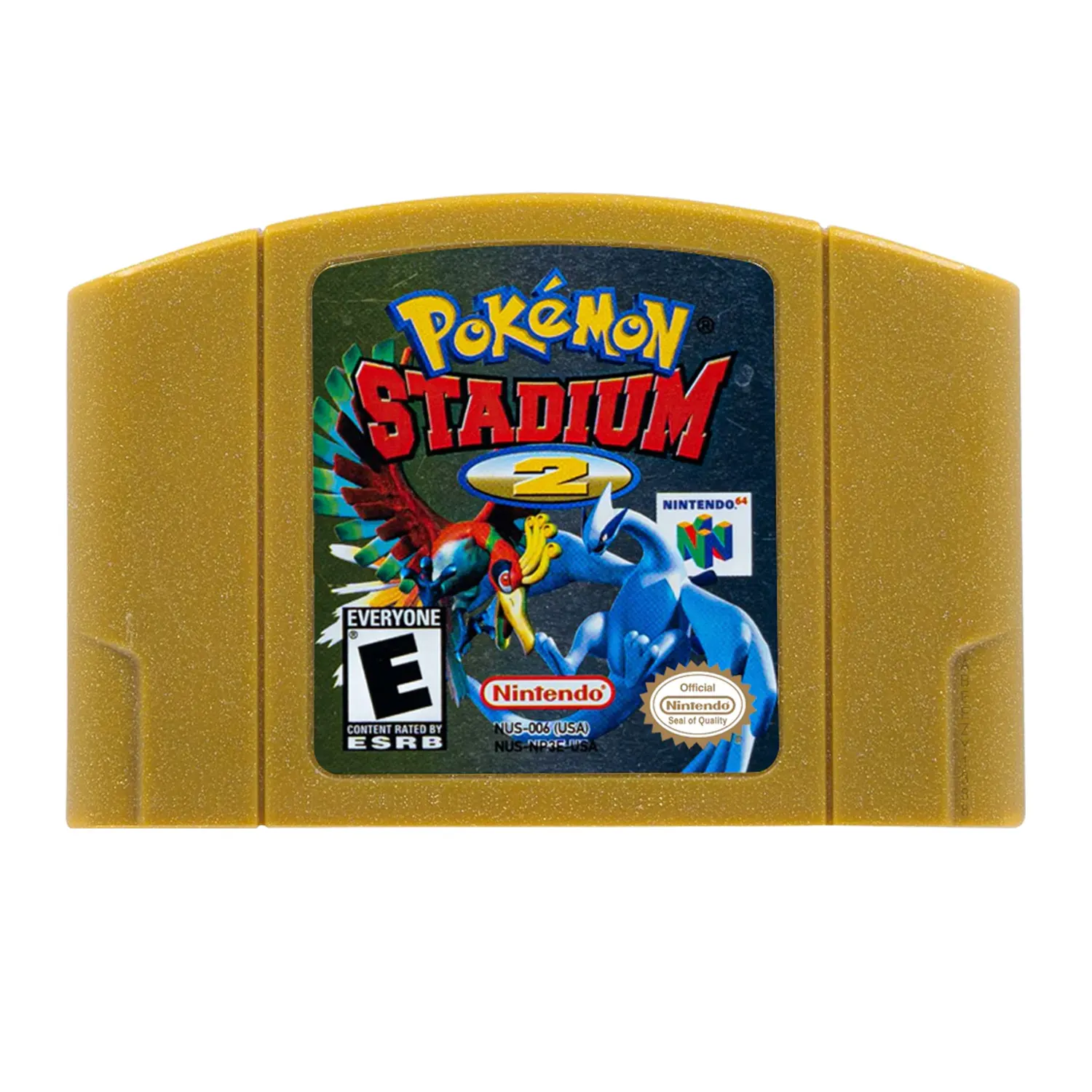 Pokémon Stadium 2 Nintendo 64 N64 Cartucho Dorado Español